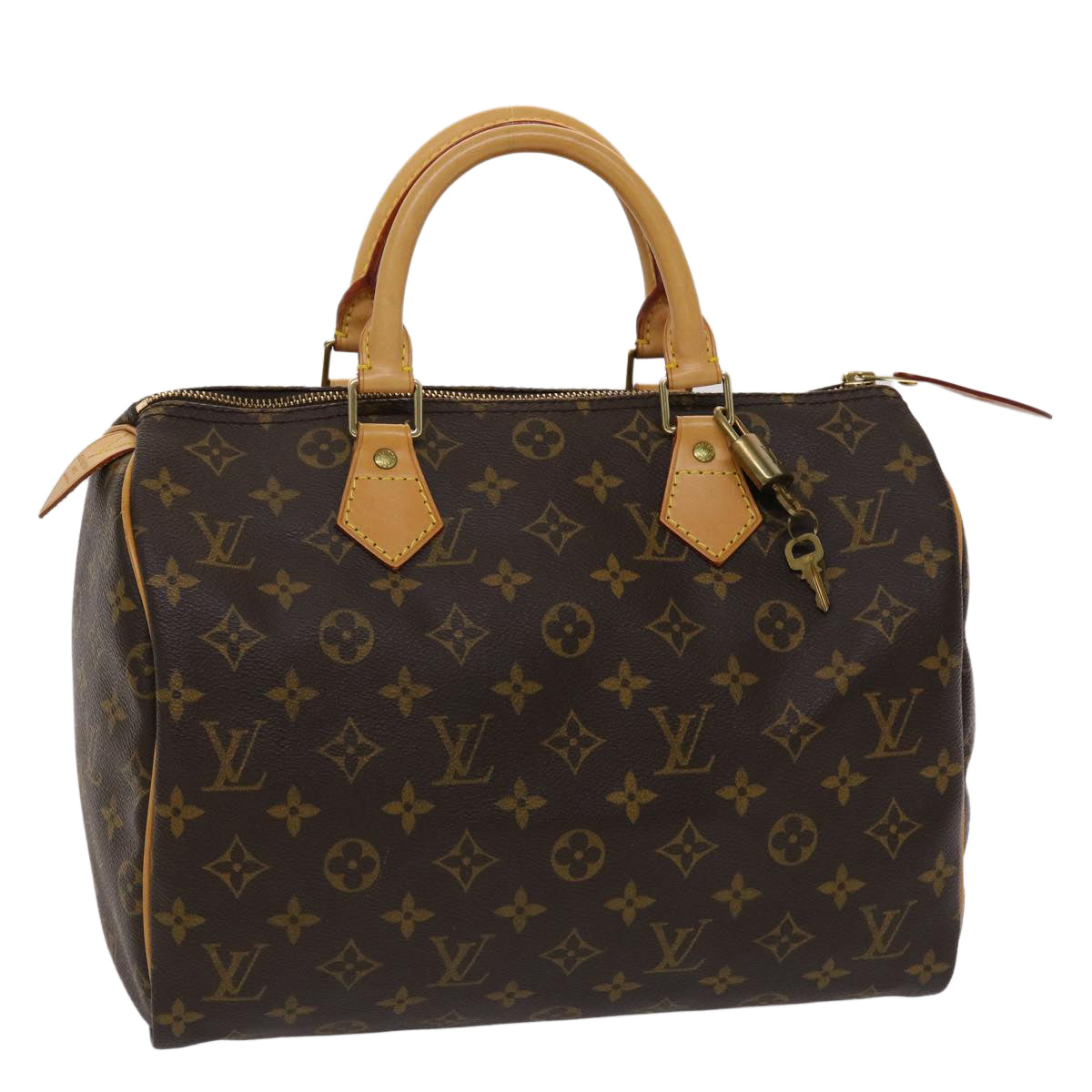 LOUIS VUITTON Monogram Speedy 30 Hand Bag M41526 LV Auth 42522