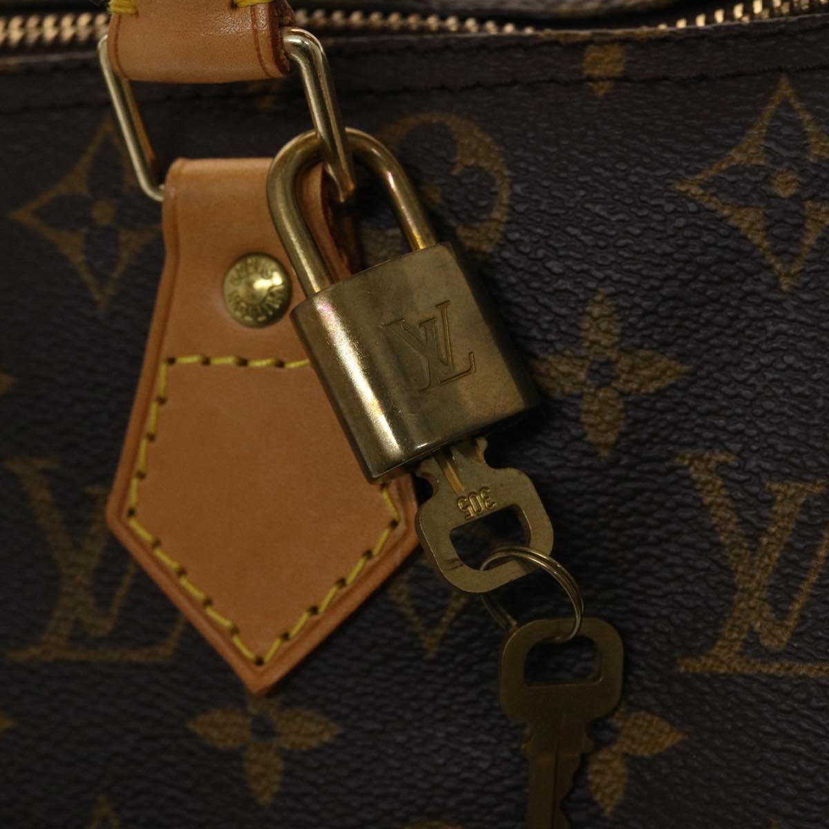 LOUIS VUITTON Monogram Speedy 30 Hand Bag M41526 LV Auth 42522