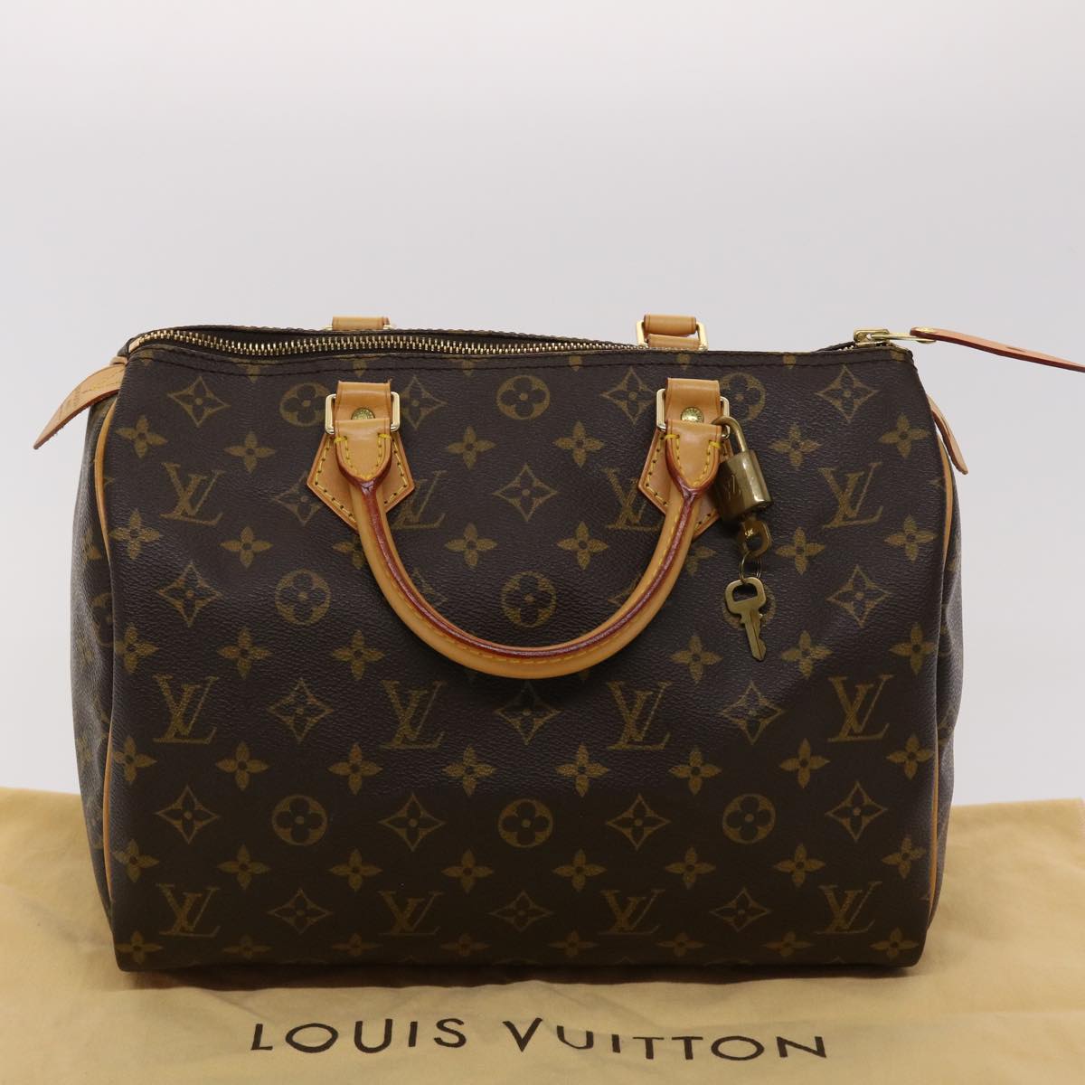 LOUIS VUITTON Monogram Speedy 30 Hand Bag M41526 LV Auth 42522