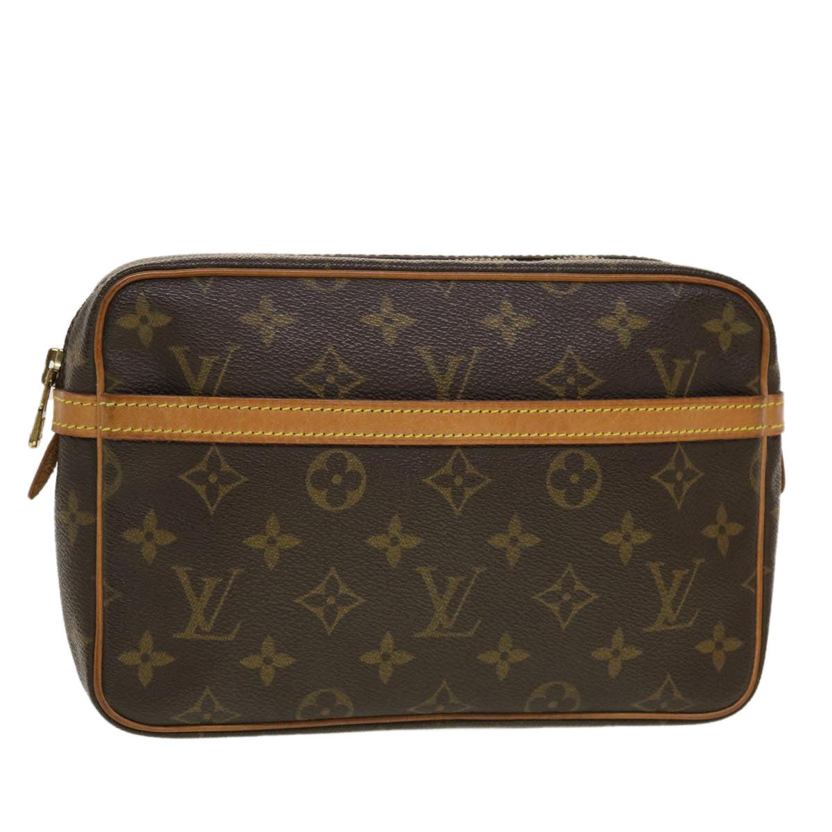 LOUIS VUITTON Monogram Compiegne 23 Clutch Bag M51847 LV Auth 42523