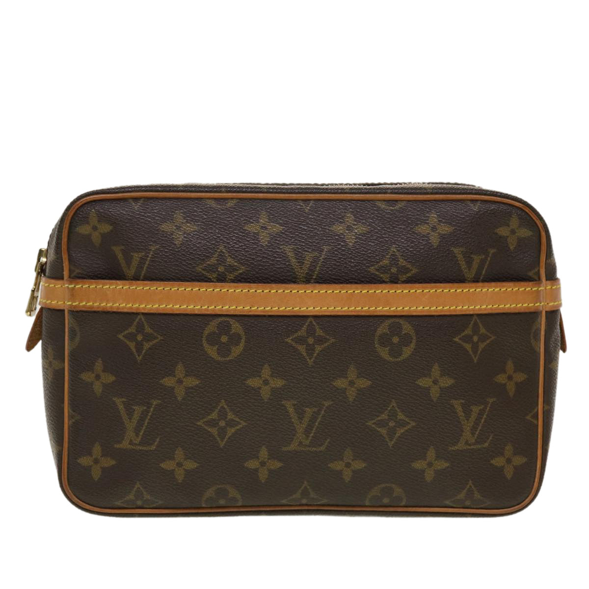 LOUIS VUITTON Monogram Compiegne 23 Clutch Bag M51847 LV Auth 42523