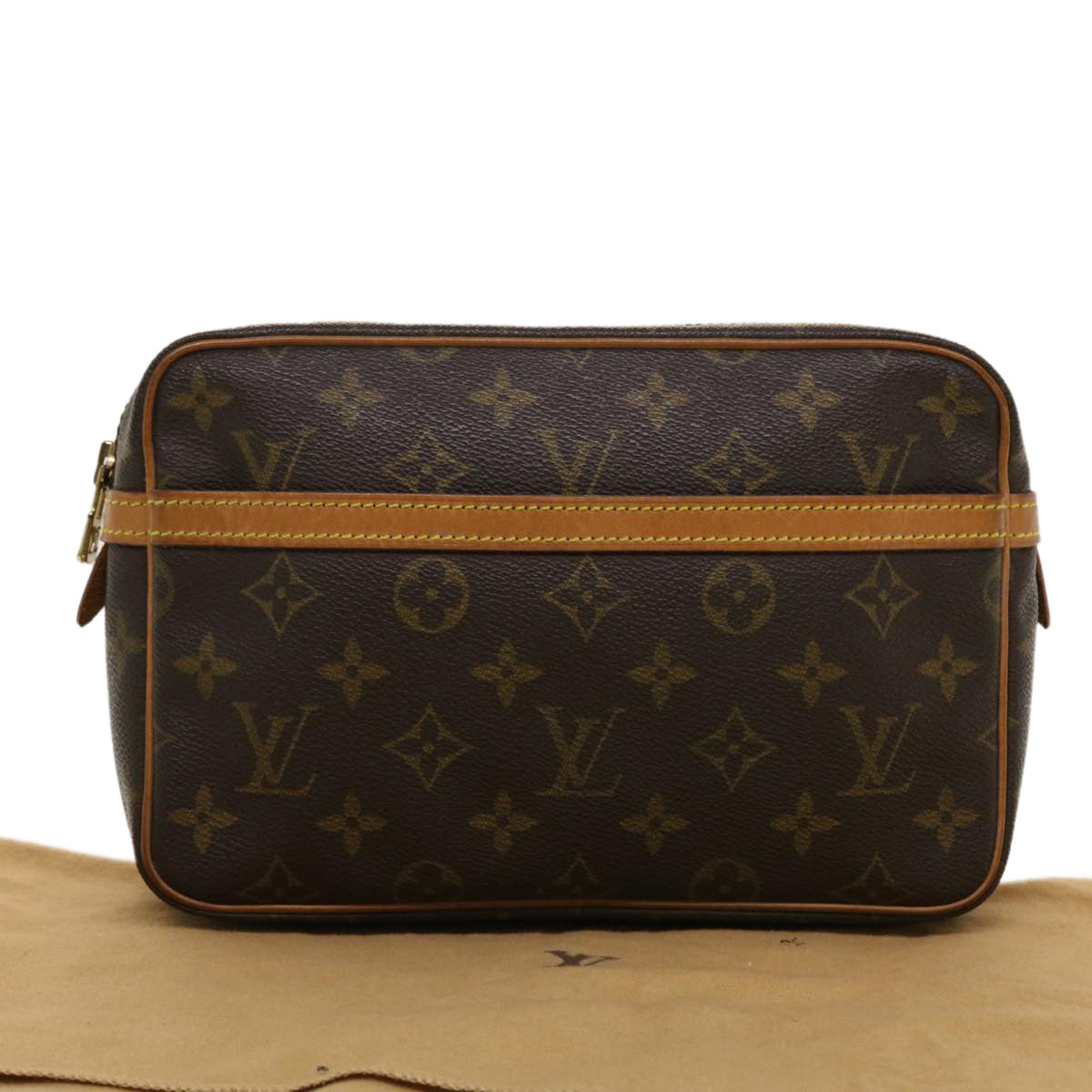 LOUIS VUITTON Monogram Compiegne 23 Clutch Bag M51847 LV Auth 42523