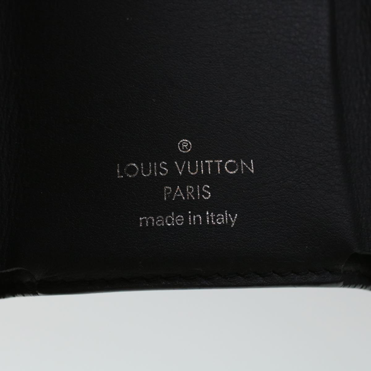 LOUISVUITTON Monogram Eclipse Reverse Discovery Compact Wallet M45417 Auth 42524