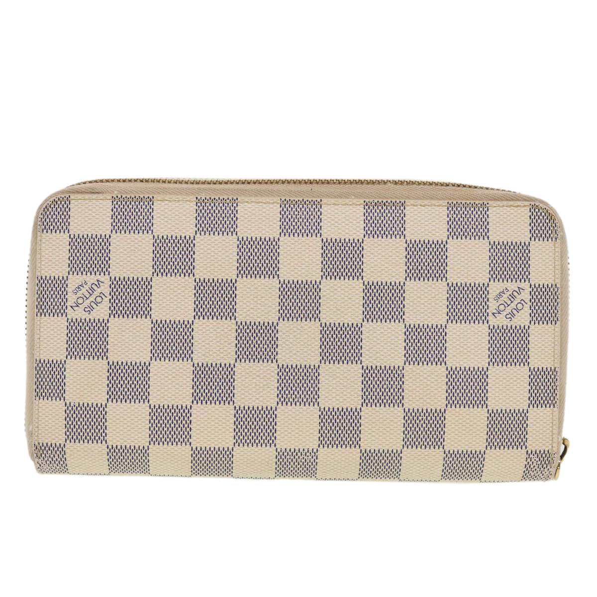 LOUIS VUITTON Damier Azur Zippy Organizer Long Wallet N60012 LV Auth 42527 - 0