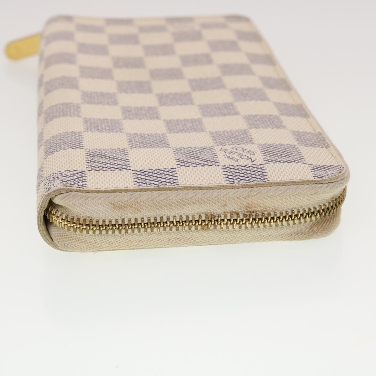 LOUIS VUITTON Damier Azur Zippy Organizer Long Wallet N60012 LV Auth 42527