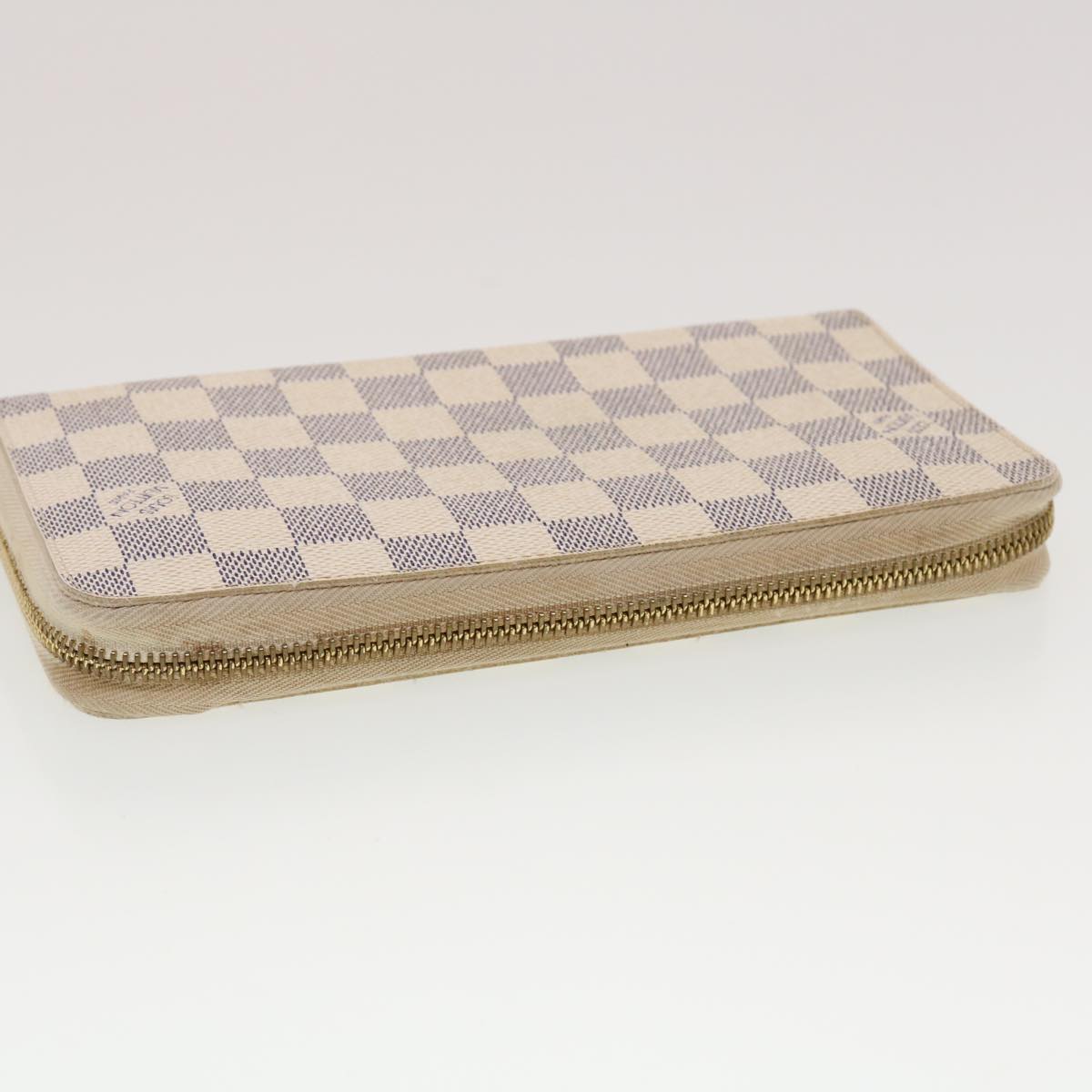 LOUIS VUITTON Damier Azur Zippy Organizer Long Wallet N60012 LV Auth 42527