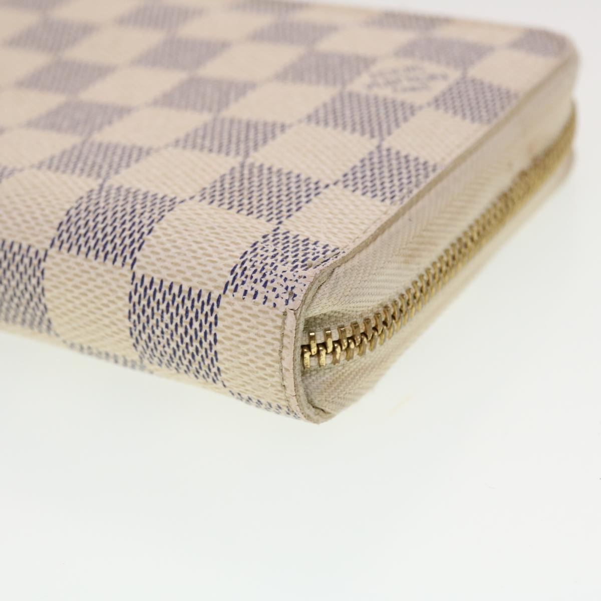 LOUIS VUITTON Damier Azur Zippy Organizer Long Wallet N60012 LV Auth 42527