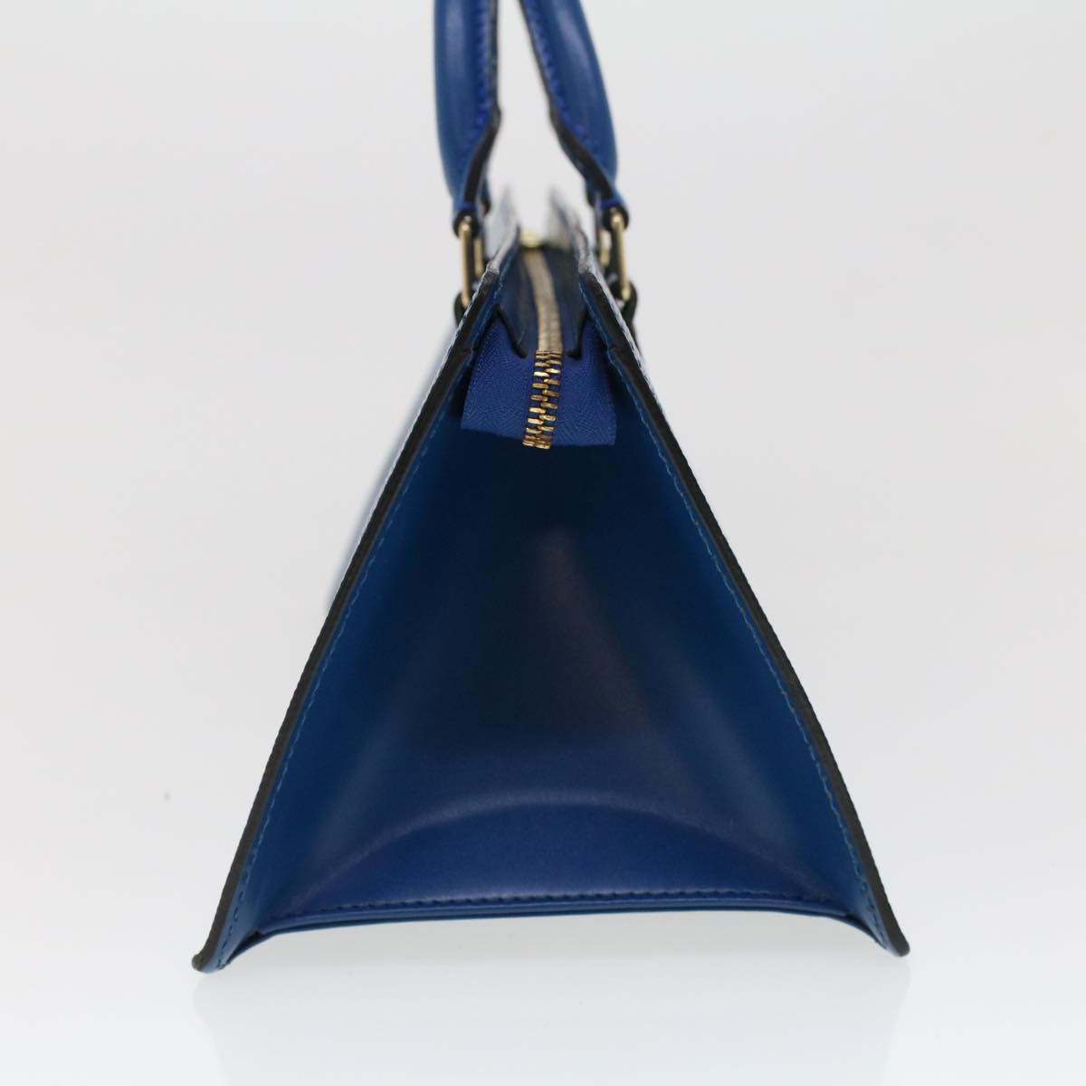 LOUIS VUITTON Epi Sac Triangle Hand Bag Blue M52095 LV Auth 42528