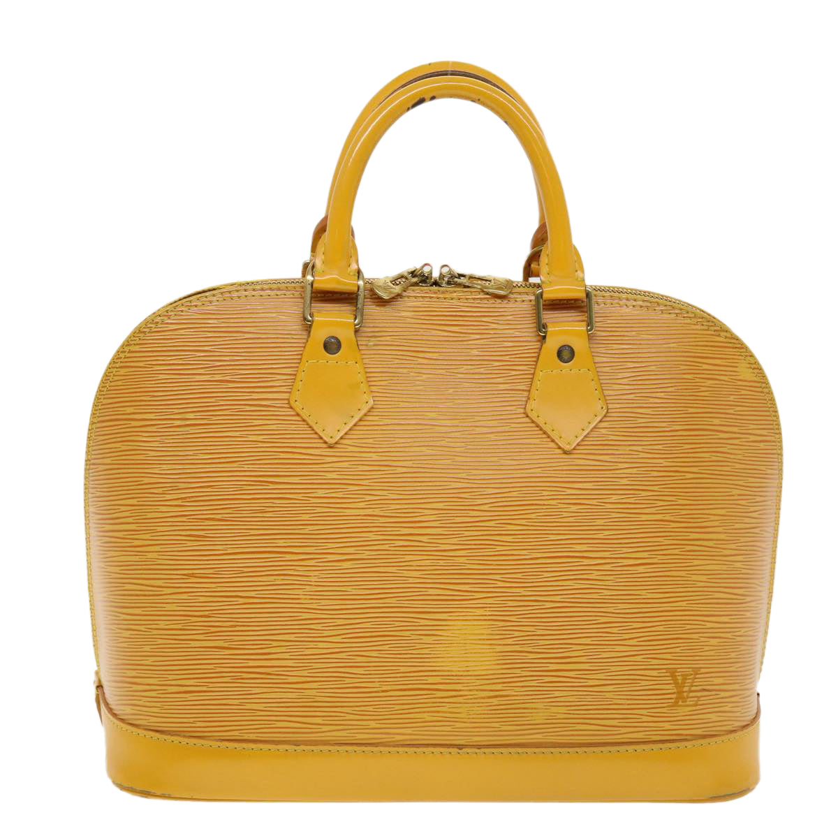 LOUIS VUITTON Epi Alma Hand Bag Tassili Yellow M52149 LV Auth 42538