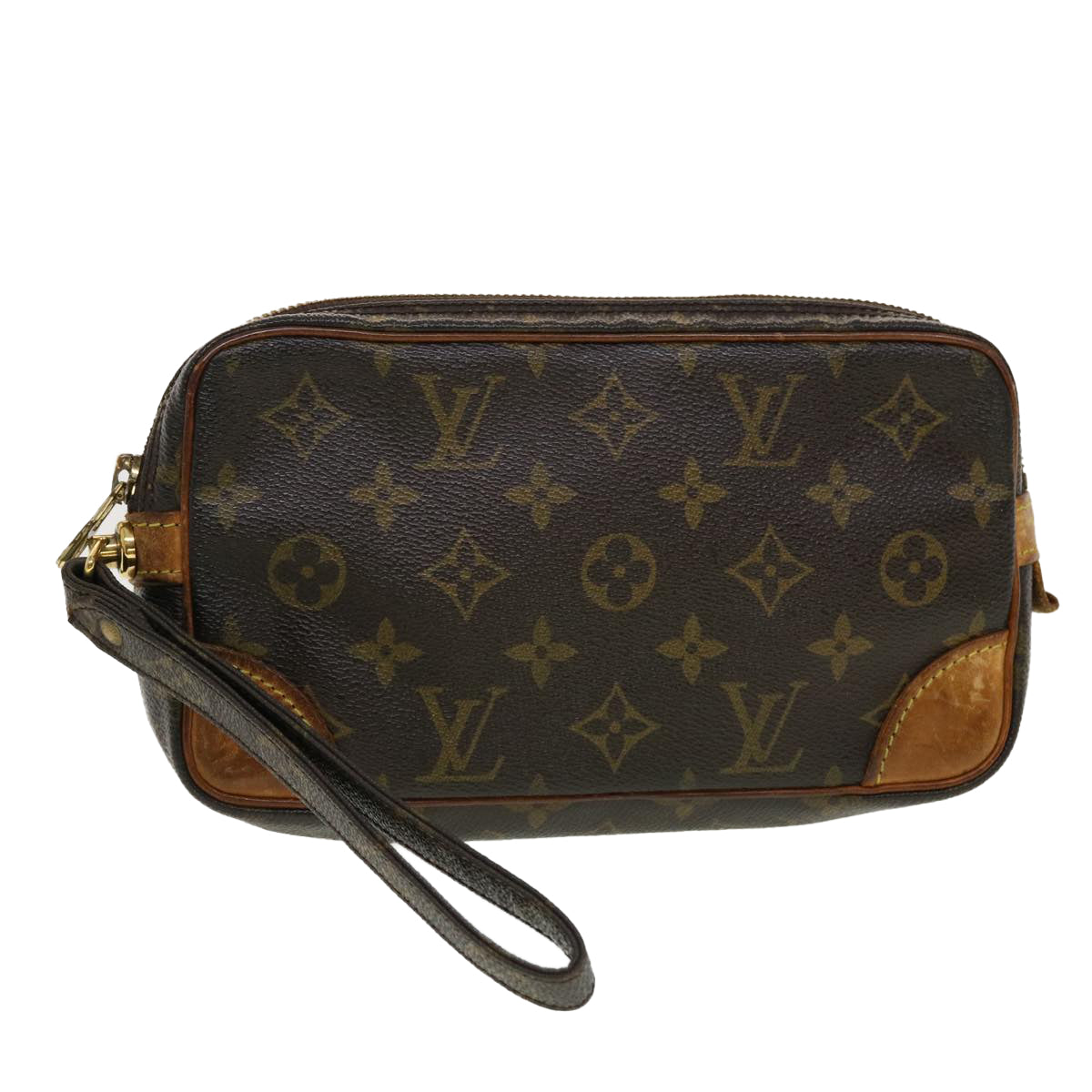 LOUIS VUITTON Monogram Marly Dragonne PM Clutch Bag M51827 LV Auth 42560