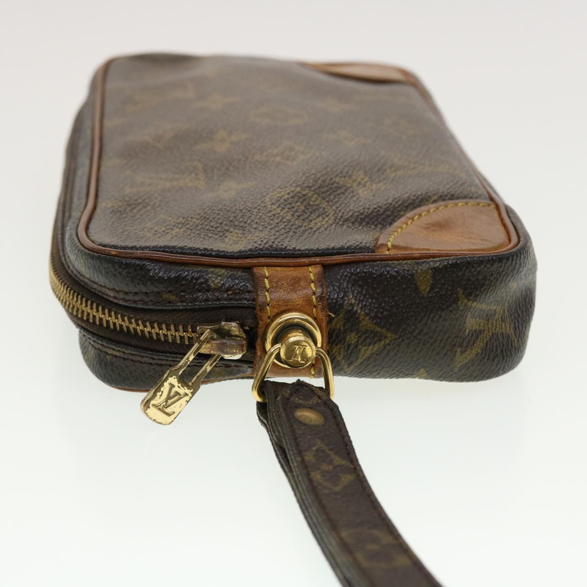 LOUIS VUITTON Monogram Marly Dragonne PM Clutch Bag M51827 LV Auth 42560