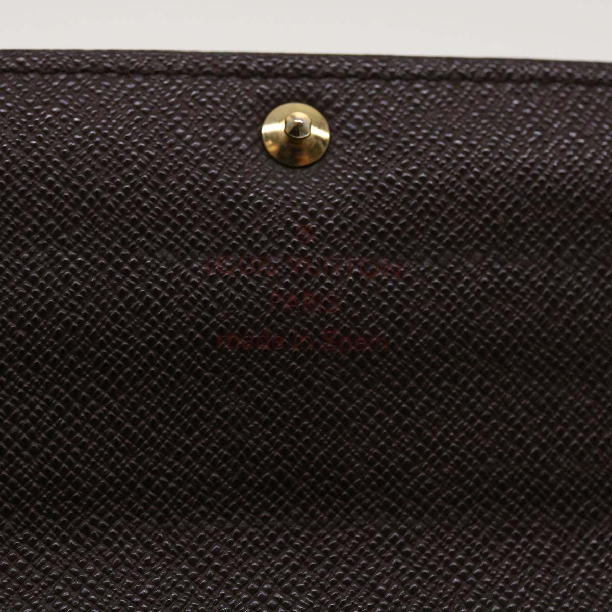 LOUIS VUITTON Damier Ebene Portefeuille Sarah Long Wallet N61734 LV Auth 42565