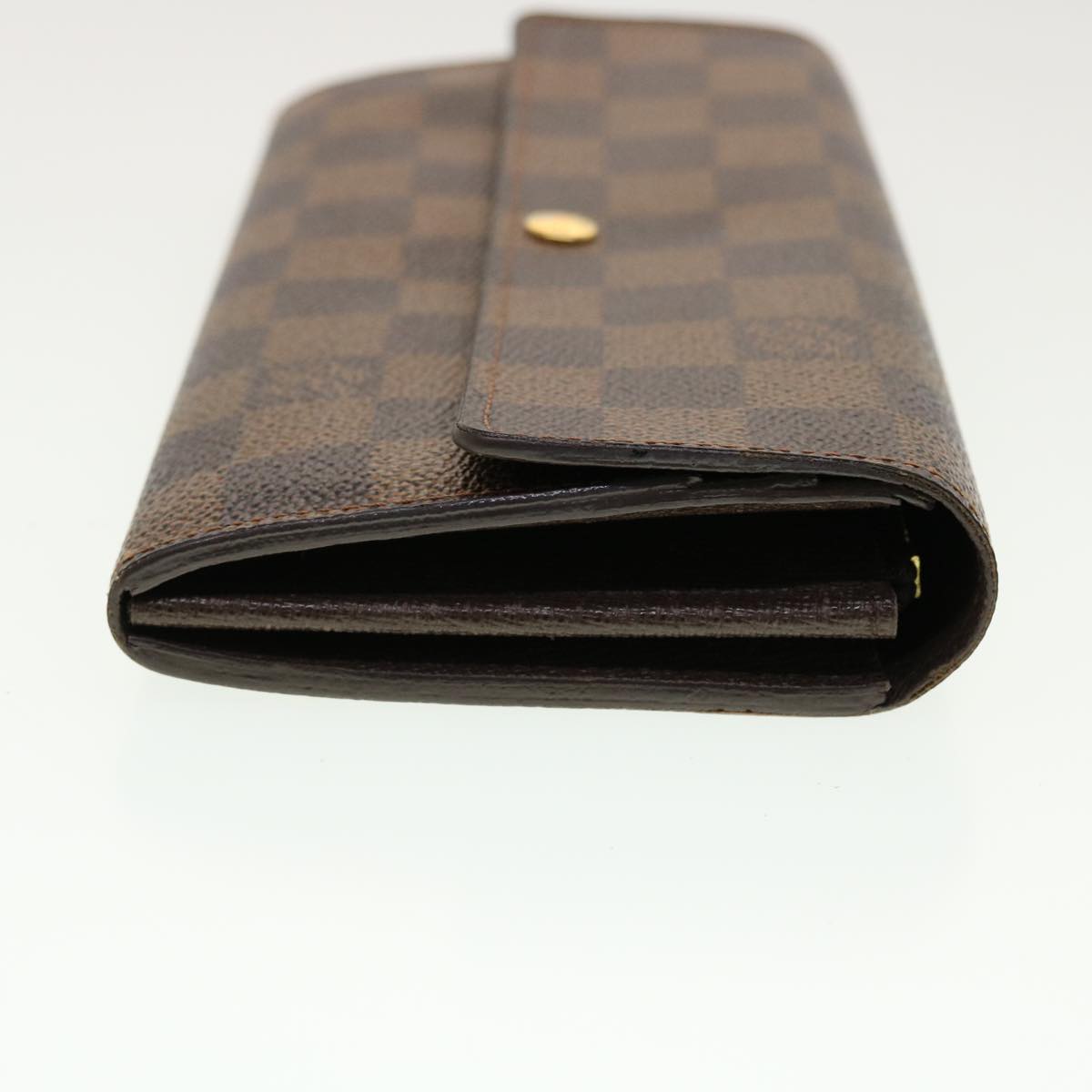 LOUIS VUITTON Damier Ebene Portefeuille Sarah Long Wallet N61734 LV Auth 42565