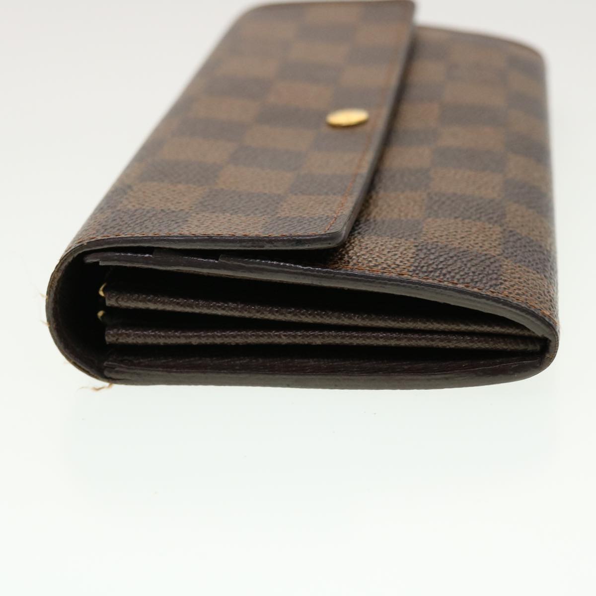 LOUIS VUITTON Damier Ebene Portefeuille Sarah Long Wallet N61734 LV Auth 42565