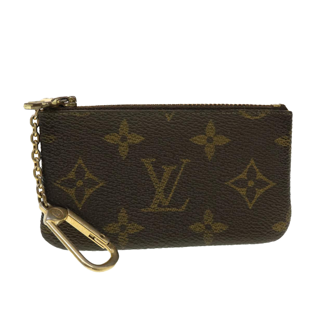 LOUIS VUITTON Monogram Pochette Cles Coin Purse M62650 LV Auth 42573