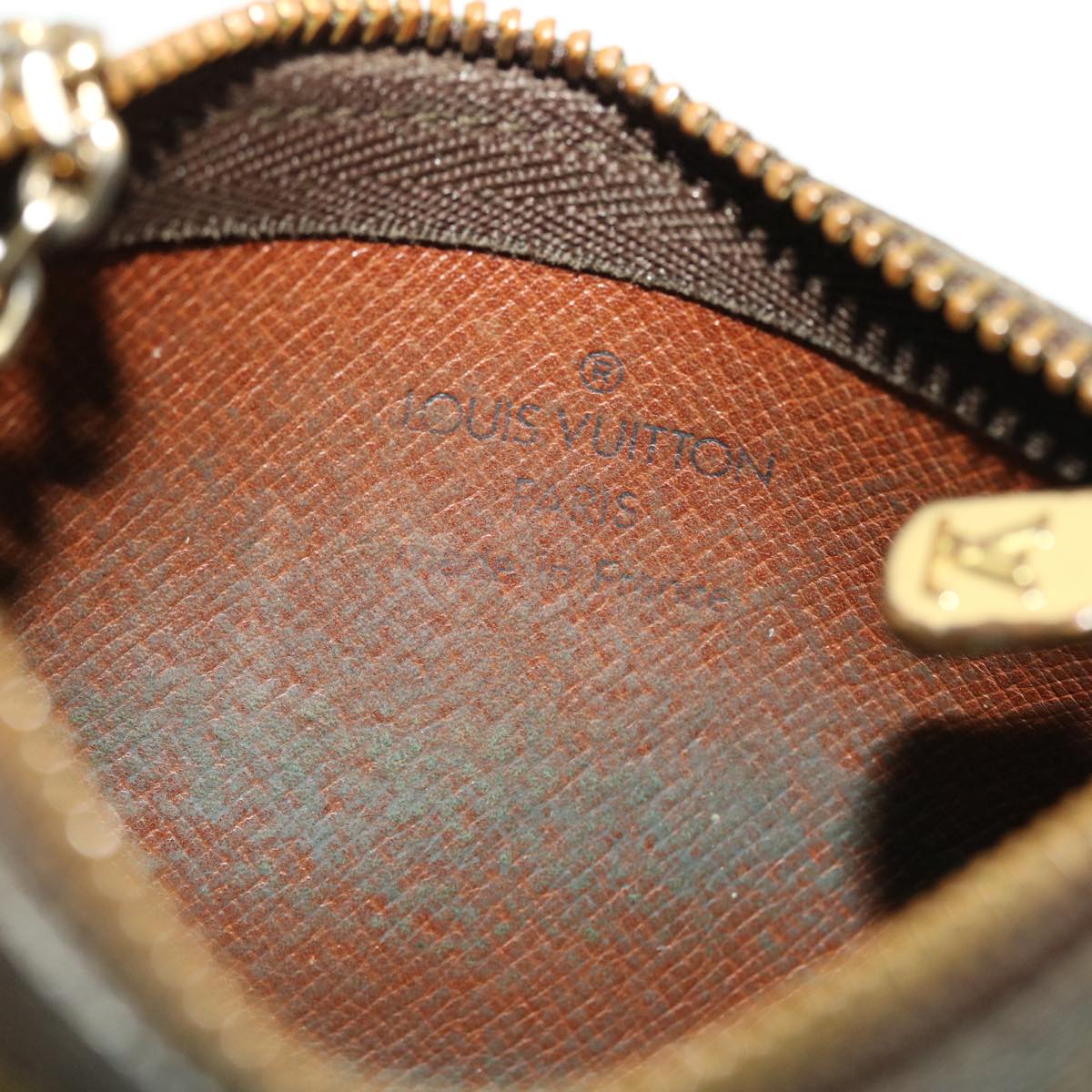 LOUIS VUITTON Monogram Pochette Cles Coin Purse M62650 LV Auth 42573