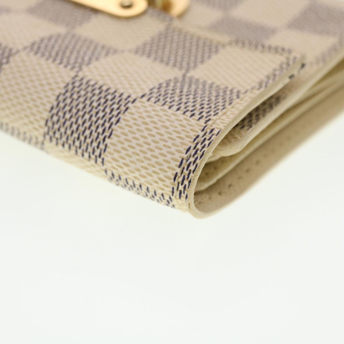 LOUIS VUITTON Damier Azur Portefeuille Koala Bifold Wallet N60013 LV Auth 42575