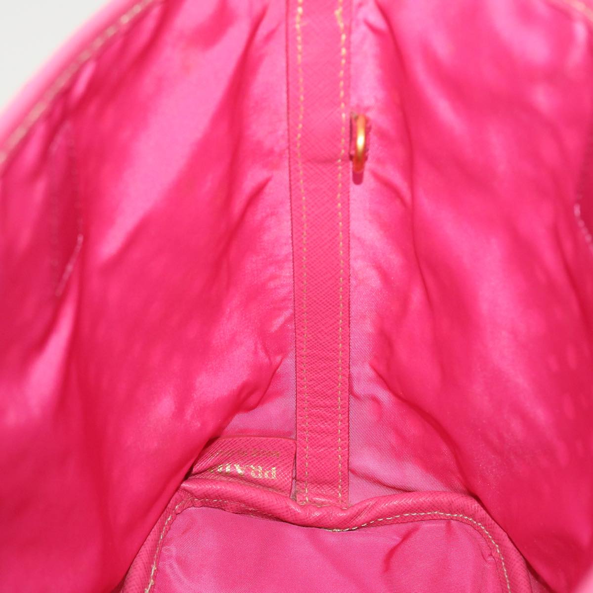 PRADA Shoulder Bag Enamel 2way Pink Auth 42590
