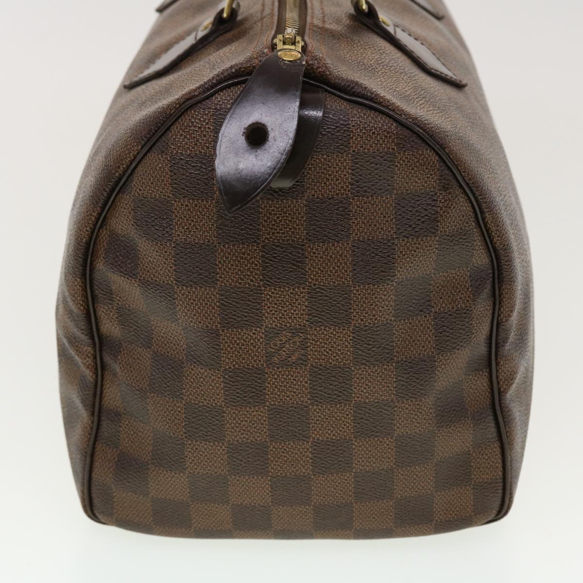 LOUIS VUITTON Damier Ebene Speedy 30 Hand Bag N41364 LV Auth 42624