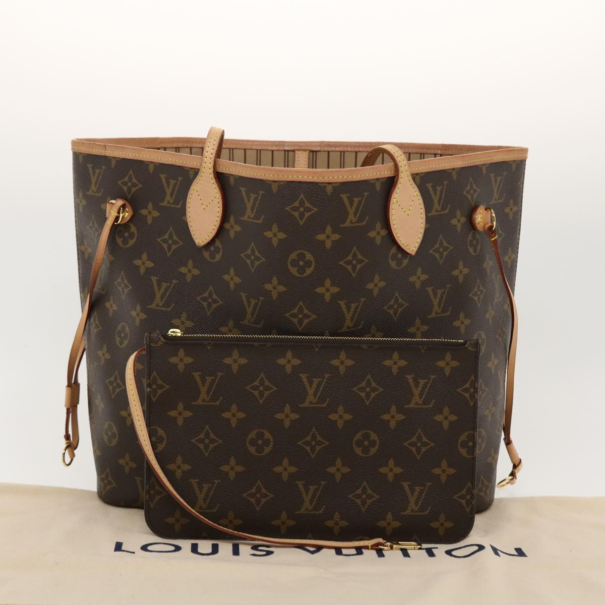 LOUIS VUITTON Monogram Neverfull MM Tote Bag M40156 LV Auth 42642