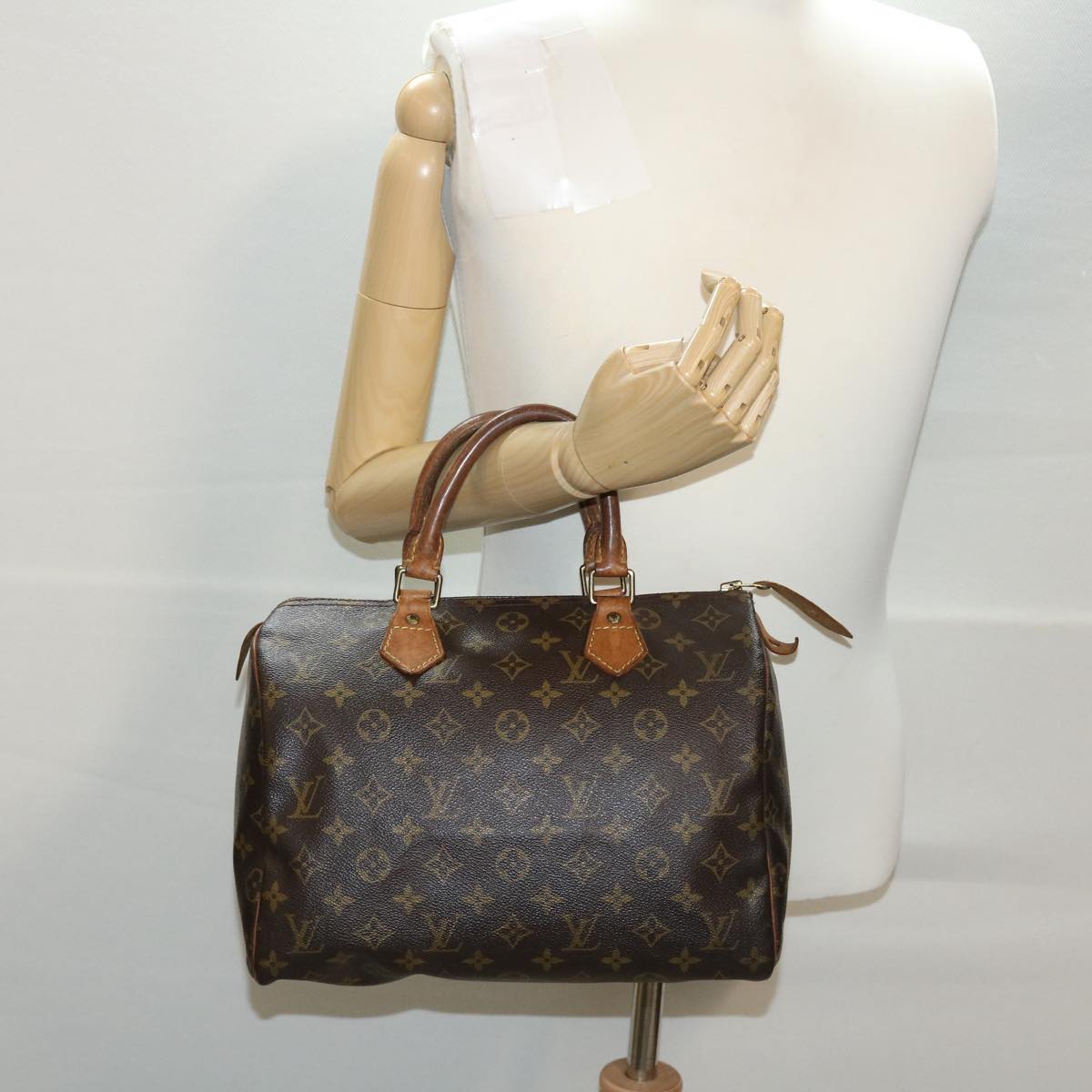 LOUIS VUITTON Monogram Speedy 30 Hand Bag M41526 LV Auth 42652