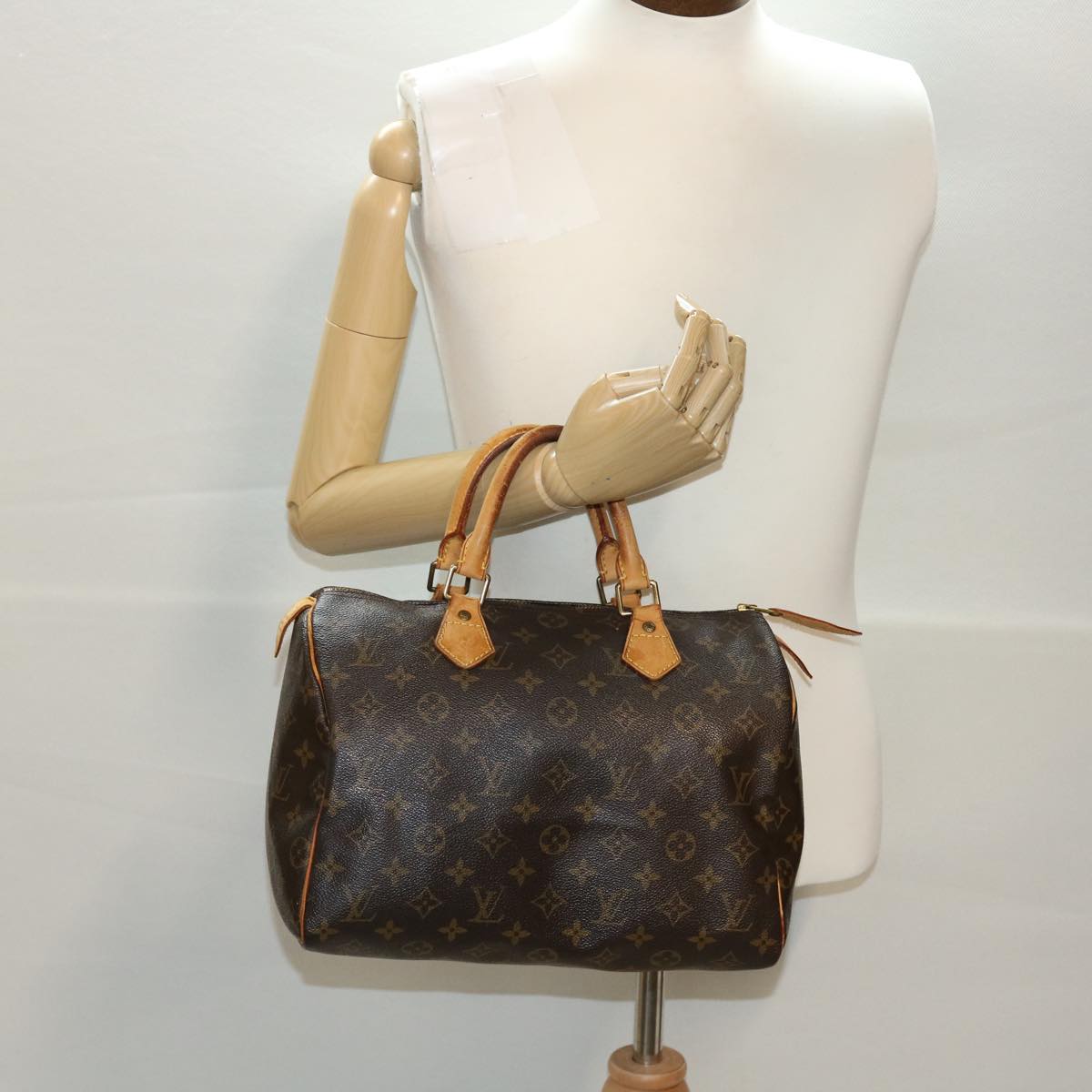 LOUIS VUITTON Monogram Speedy 30 Hand Bag M41526 LV Auth 42653