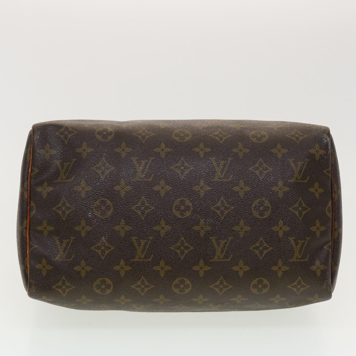 LOUIS VUITTON Monogram Speedy 30 Hand Bag M41526 LV Auth 42655