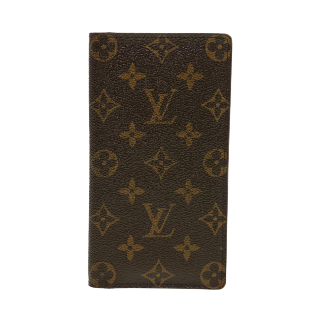 LOUIS VUITTON Monogram Portefeuille Brazza Long Wallet M66540 LV Auth 42685