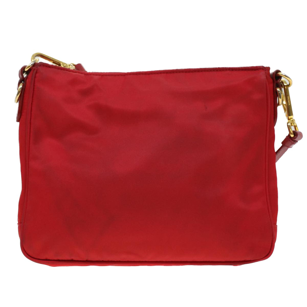 PRADA Shoulder Bag Nylon Red Auth 42739 - 0