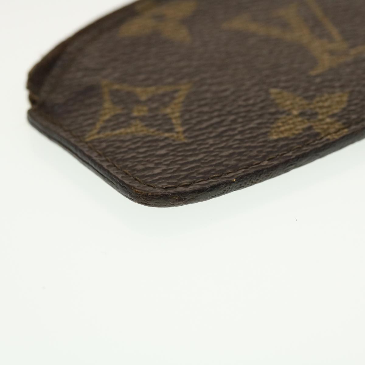 LOUIS VUITTON Monogram Pochette Cles Coin Purse Vintage M62650 LV Auth 42760