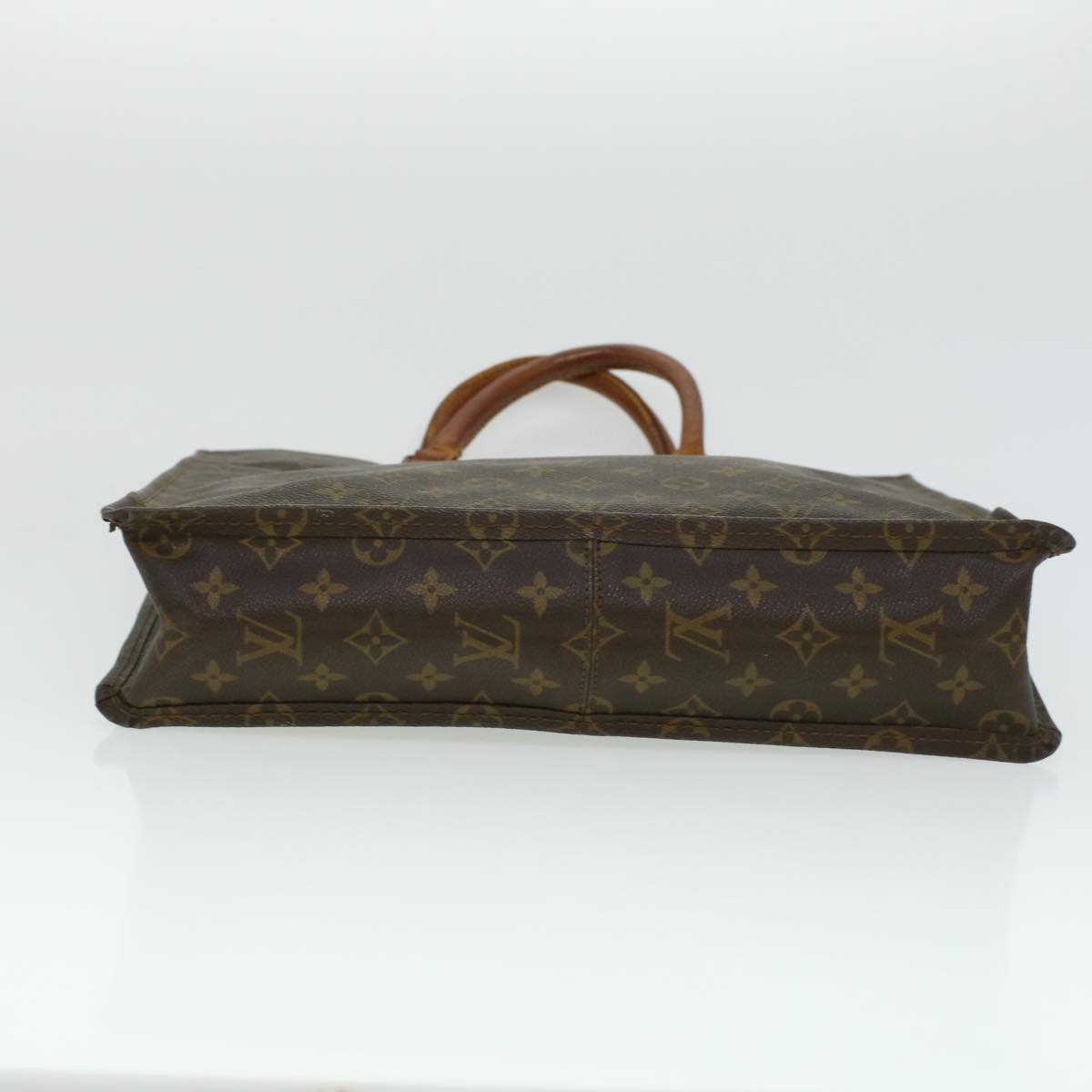 LOUIS VUITTON Monogram Sac Plat Hand Bag M51140 LV Auth 42763