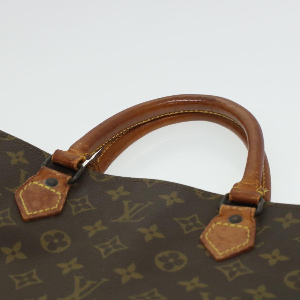 LOUIS VUITTON Monogram Sac Plat Hand Bag M51140 LV Auth 42763