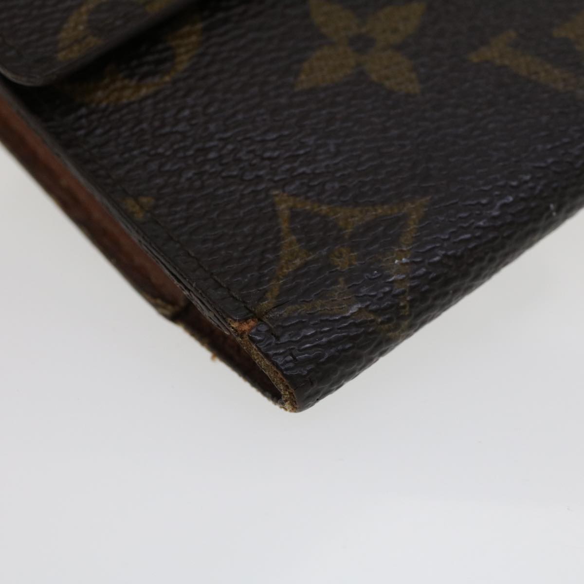 LOUIS VUITTON Monogram Portefeuille International Long Wallet M61217 Auth 42768