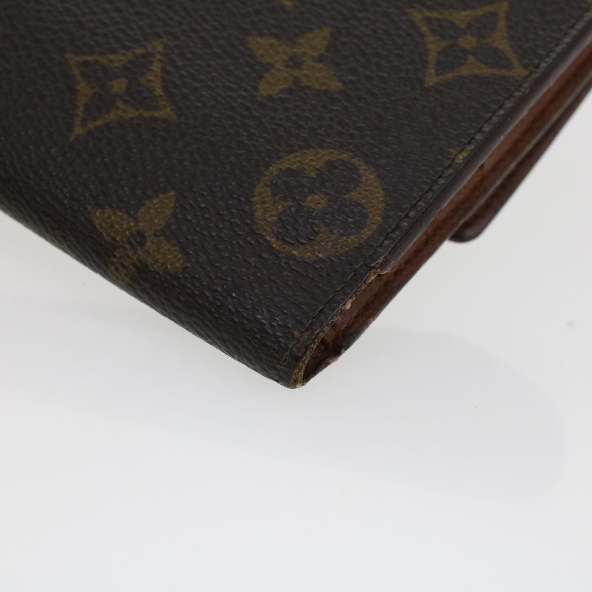 LOUIS VUITTON Monogram Portefeuille International Long Wallet M61217 Auth 42768