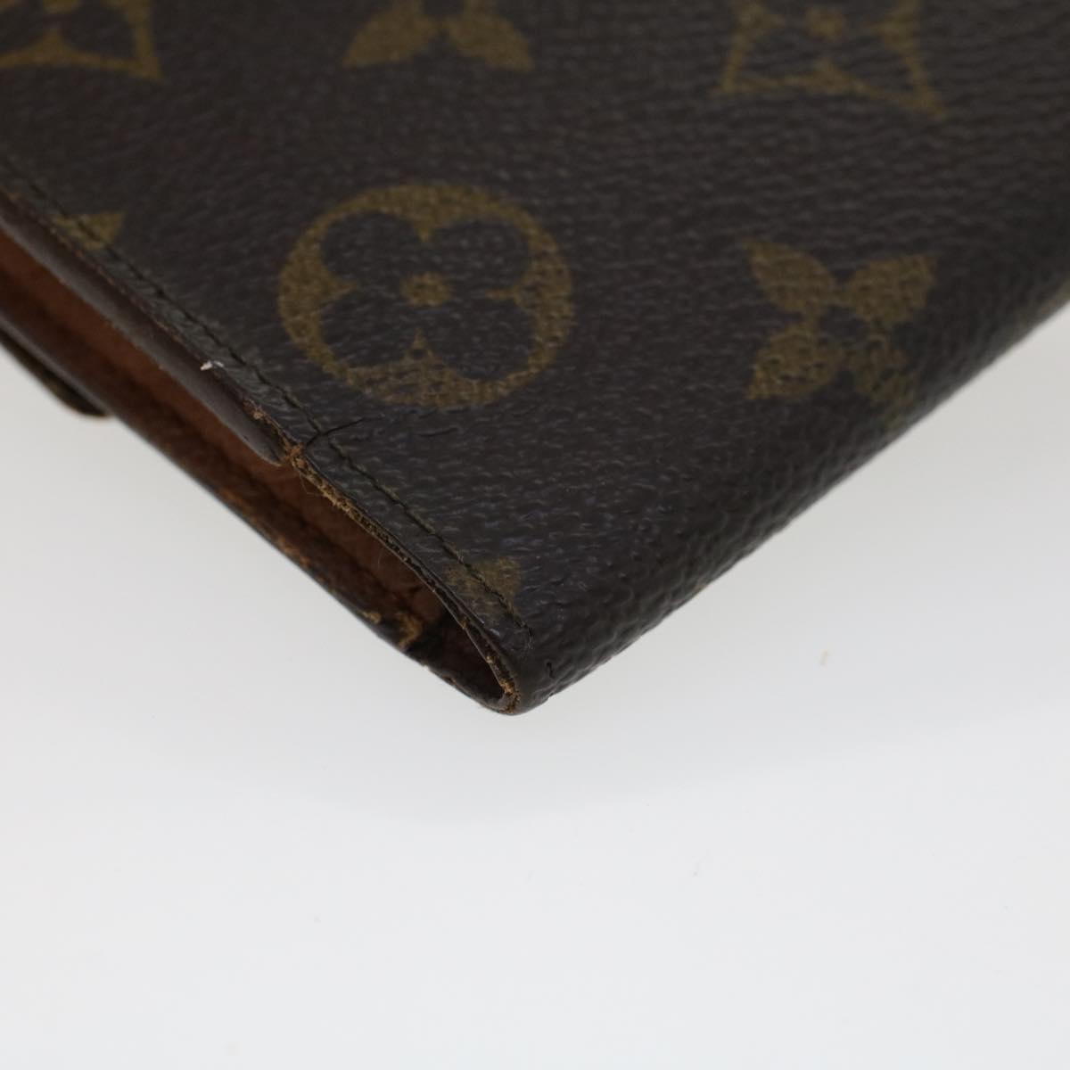 LOUIS VUITTON Monogram Portefeuille International Long Wallet M61217 Auth 42768