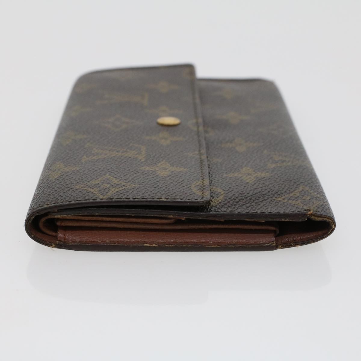 LOUIS VUITTON Monogram Portefeuille International Long Wallet M61217 Auth 42768