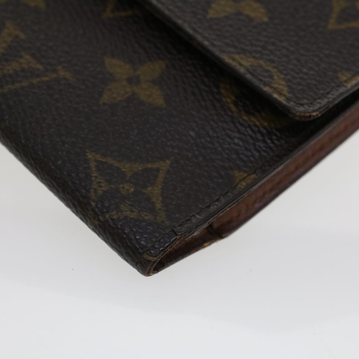 LOUIS VUITTON Monogram Portefeuille International Long Wallet M61217 Auth 42768