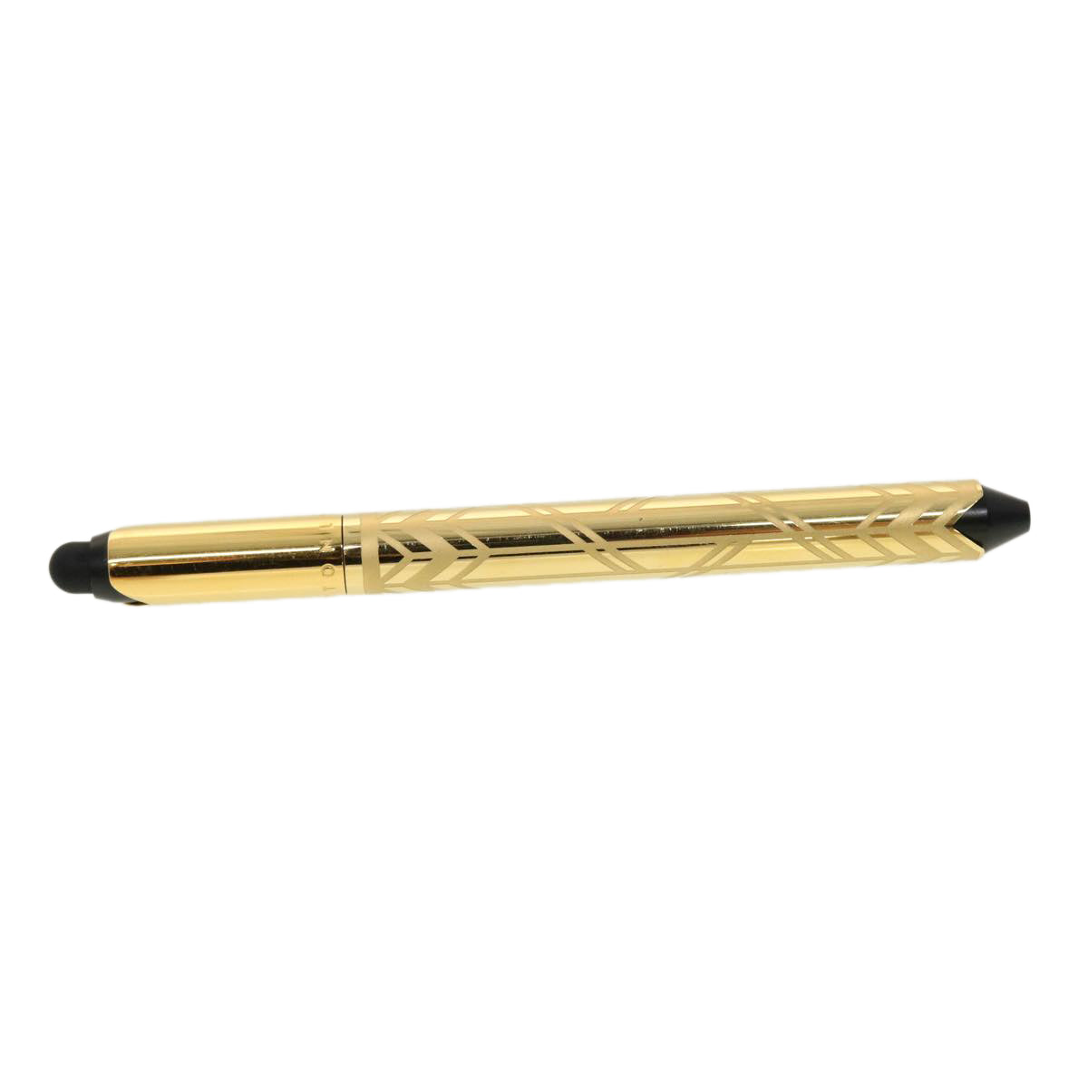 LOUIS VUITTON Styro Agenda Ballpoint Pen Metal Gold N75007 LV Auth 42776
