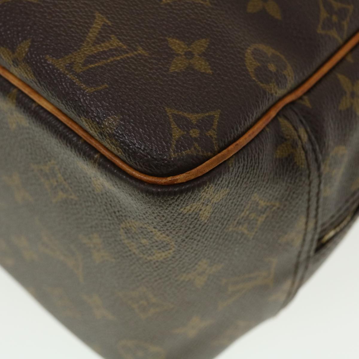 LOUIS VUITTON Monogram Deauville Hand Bag M47270 LV Auth 42781