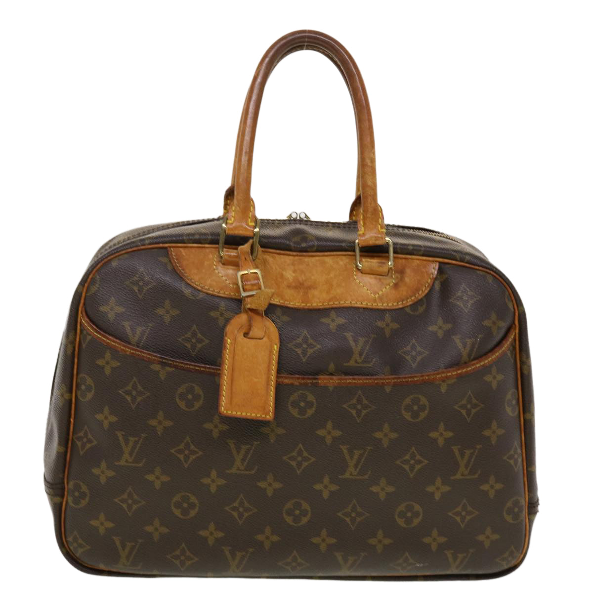 LOUIS VUITTON Monogram Deauville Hand Bag M47270 LV Auth 42781