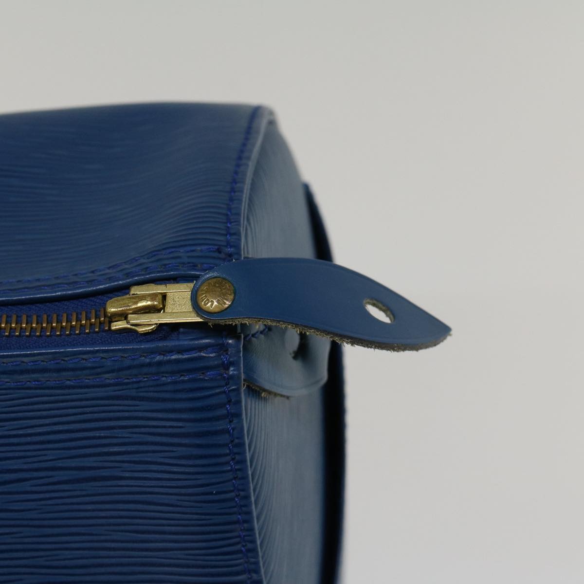 LOUIS VUITTON Epi Speedy 35 Hand Bag Blue M42995 LV Auth 42797