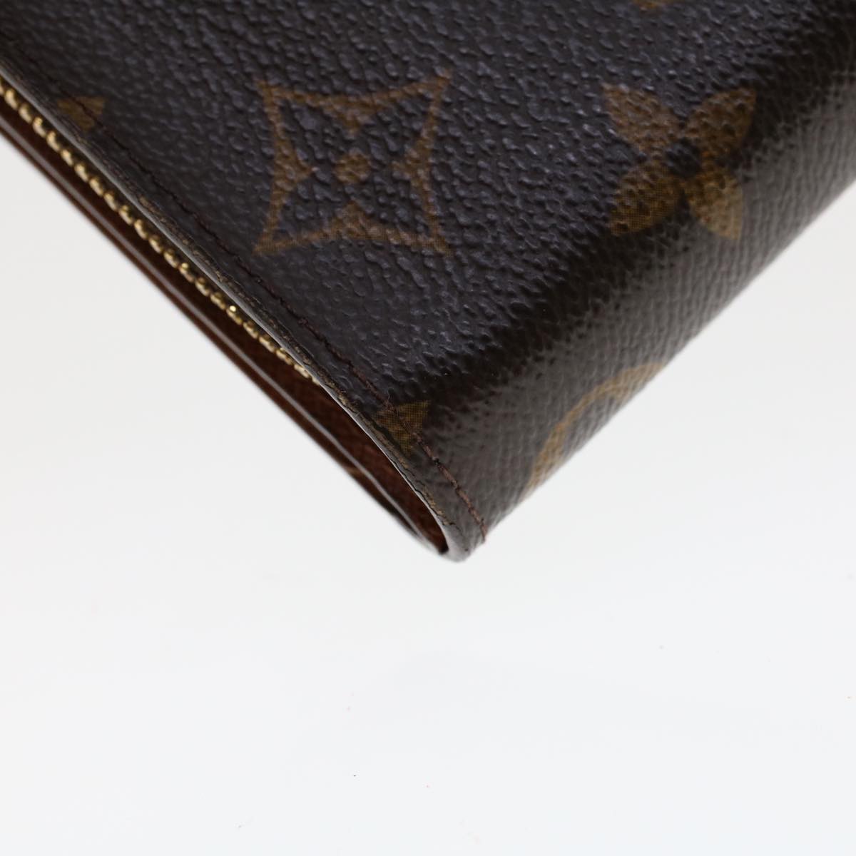 LOUIS VUITTON Monogram Compact Zip Wallet M61667 LV Auth 42798