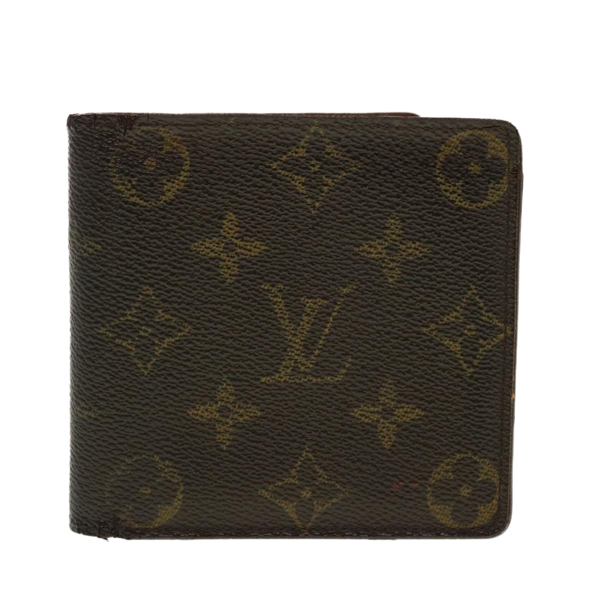 LOUIS VUITTON Monogram Portefeuille Marco Bifold Wallet M61675 LV Auth 42810