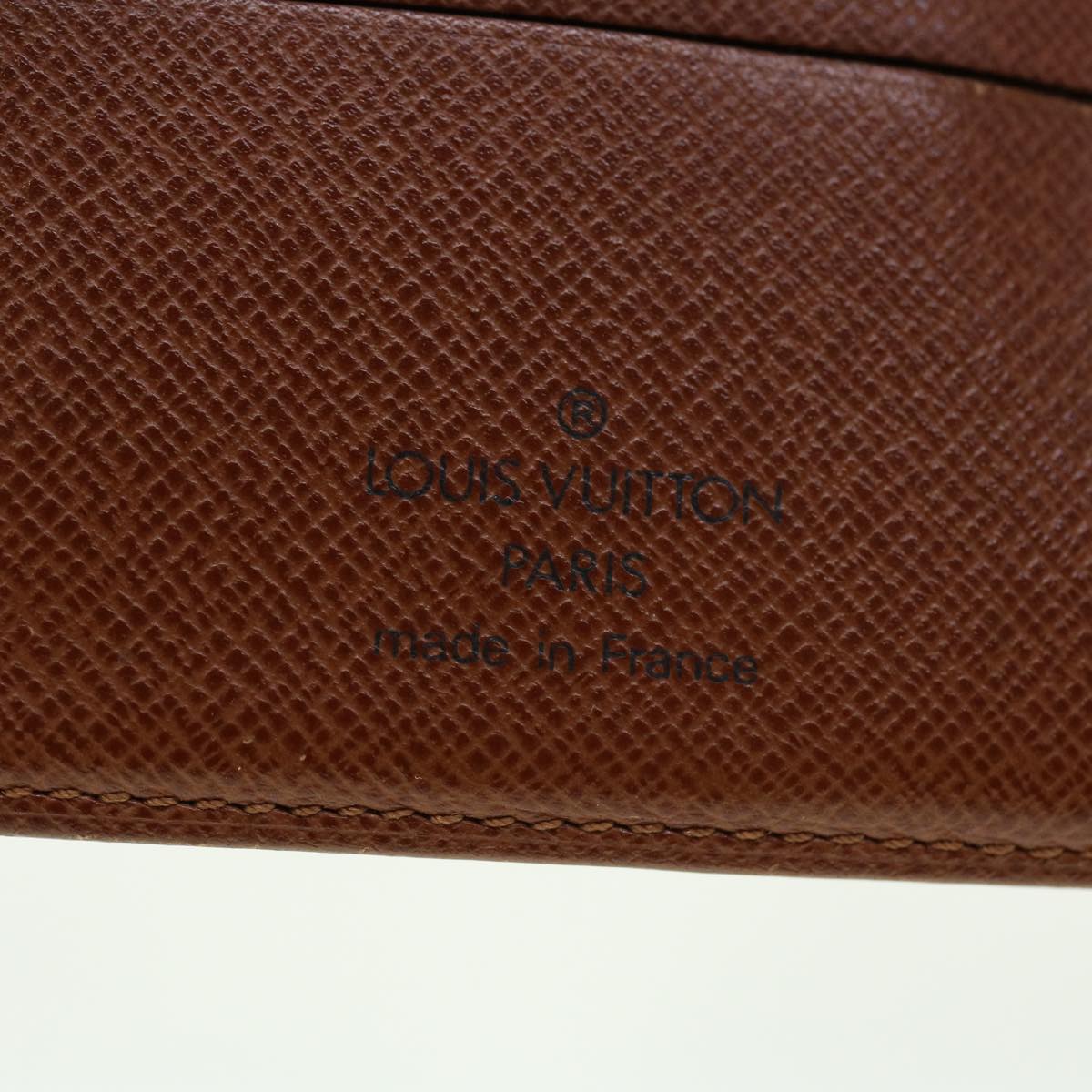 LOUIS VUITTON Monogram Porte Papier Zip Wallet M61207 LV Auth 42813