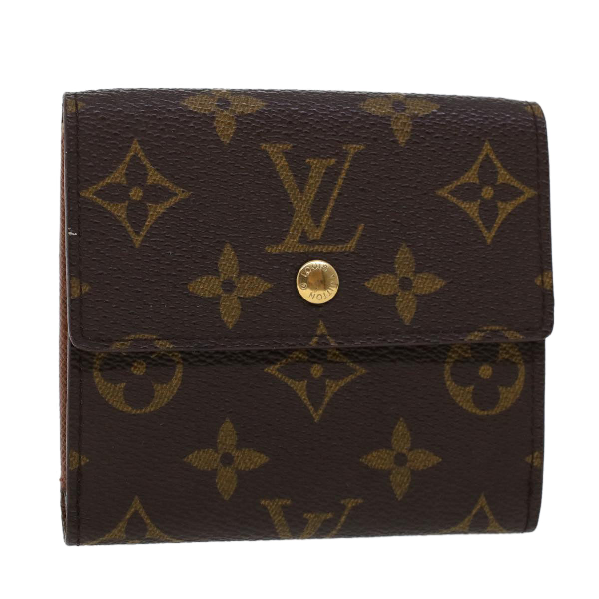 LOUIS VUITTON Monogram Portefeuille Elise Wallet M61654 LV Auth 42815