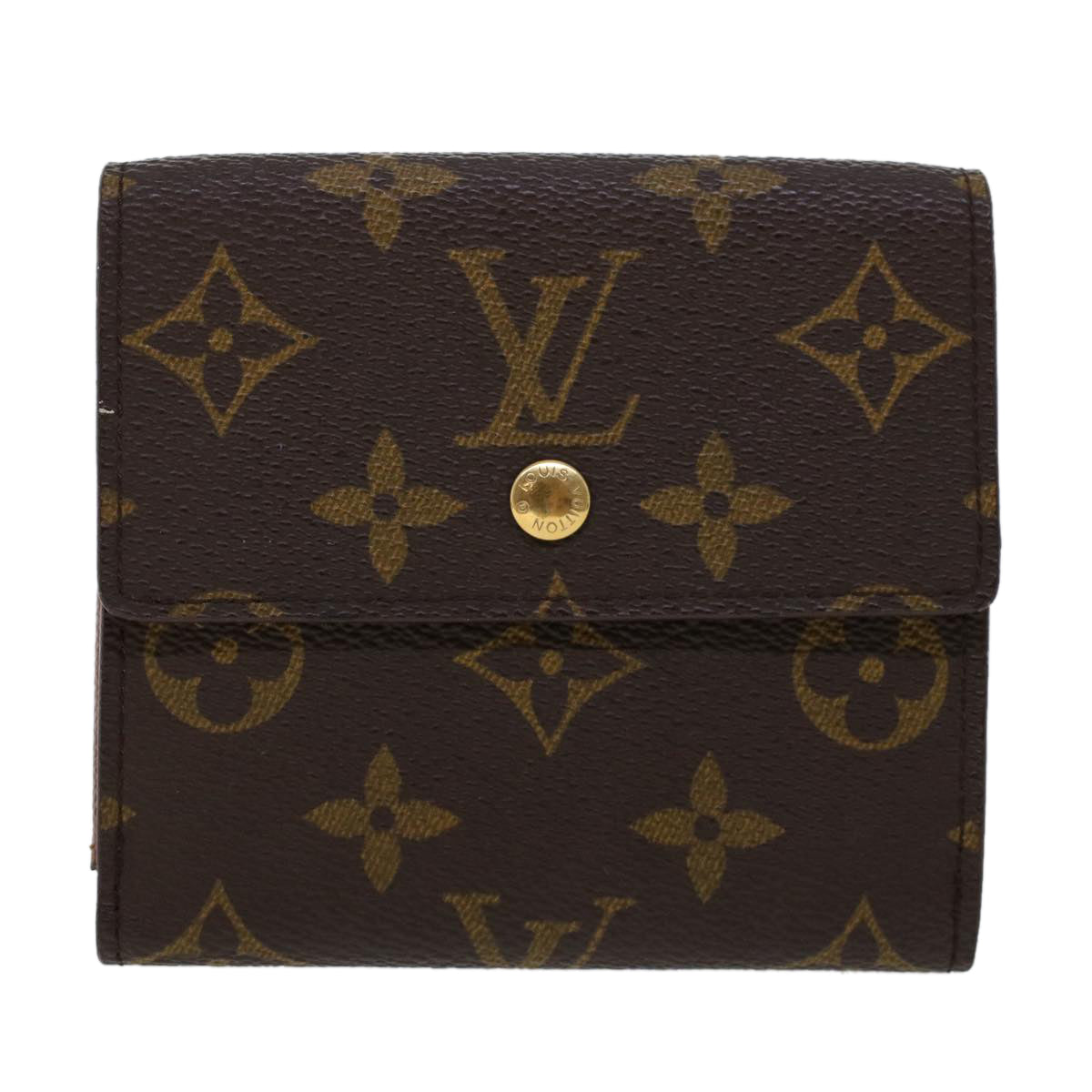 LOUIS VUITTON Monogram Portefeuille Elise Wallet M61654 LV Auth 42815