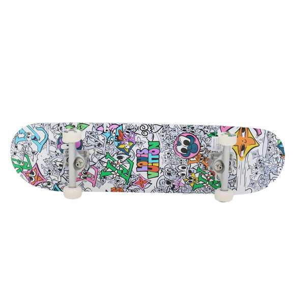 LOUIS VUITTON Monogram Comics Skateboard Maple Wood Steel GI0884 LV Auth 42822A