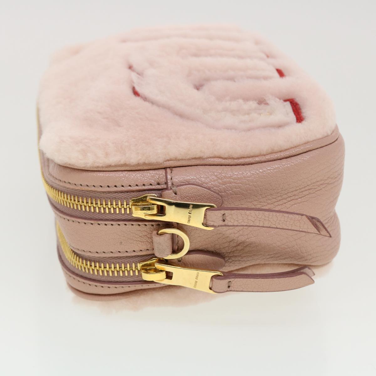 Miu Miu Shoulder Bag fur Pink Auth 42823A