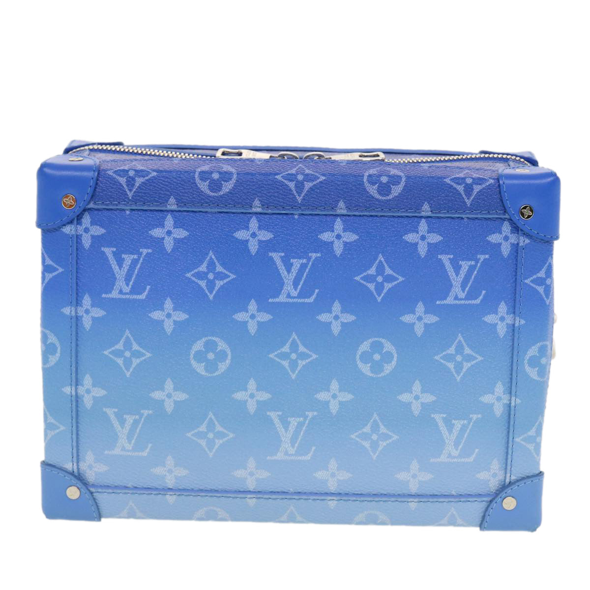 LOUIS VUITTON Monogram Clouds Soft Trunk Shoulder Bag Blue M45430 LV Auth 42826A - 0