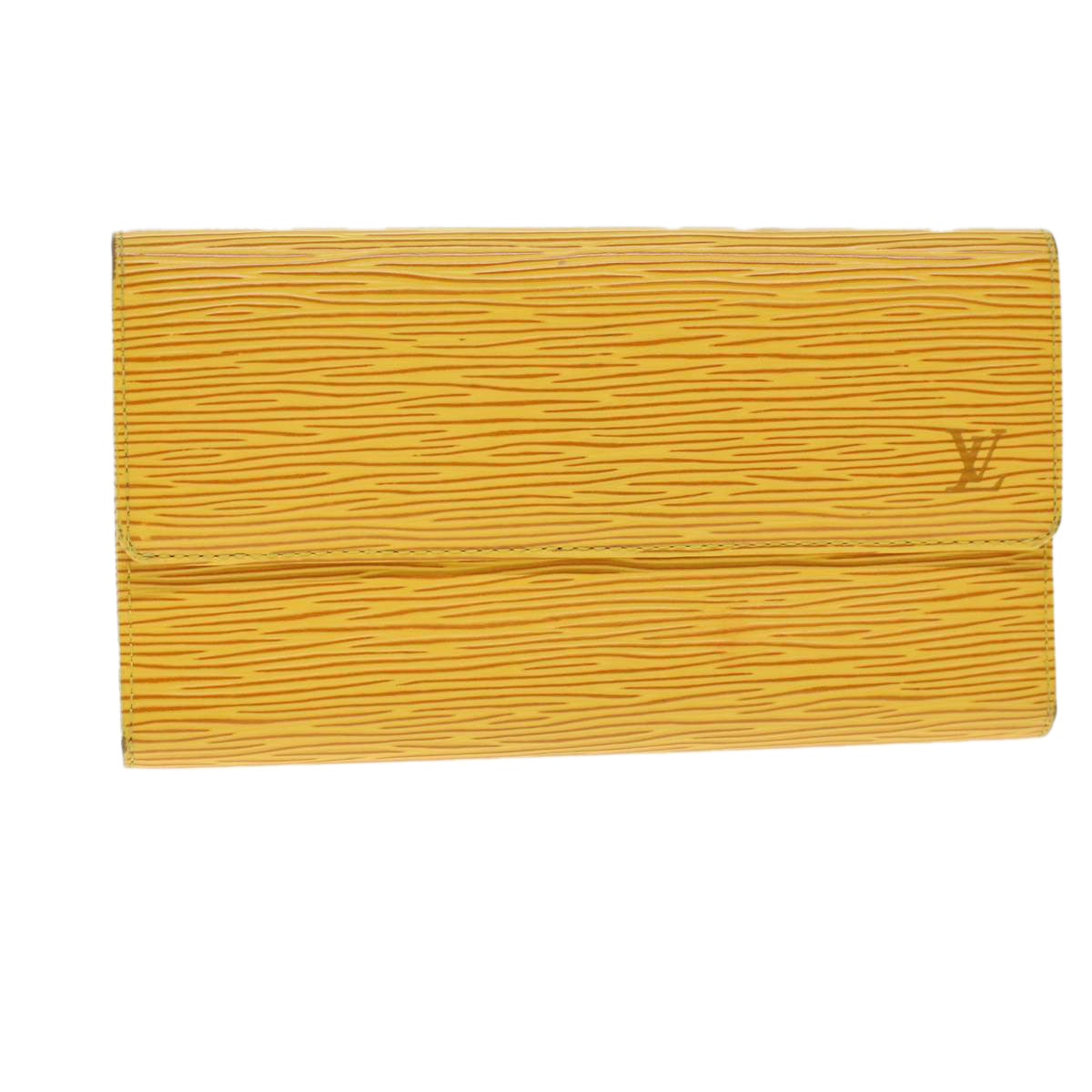 LOUIS VUITTON Epi Porte Tresor International Long Wallet Yellow M63389 LV 42844